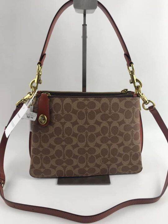 COACH DOUBLE ZIP SHOULDER BAG Lazada PH