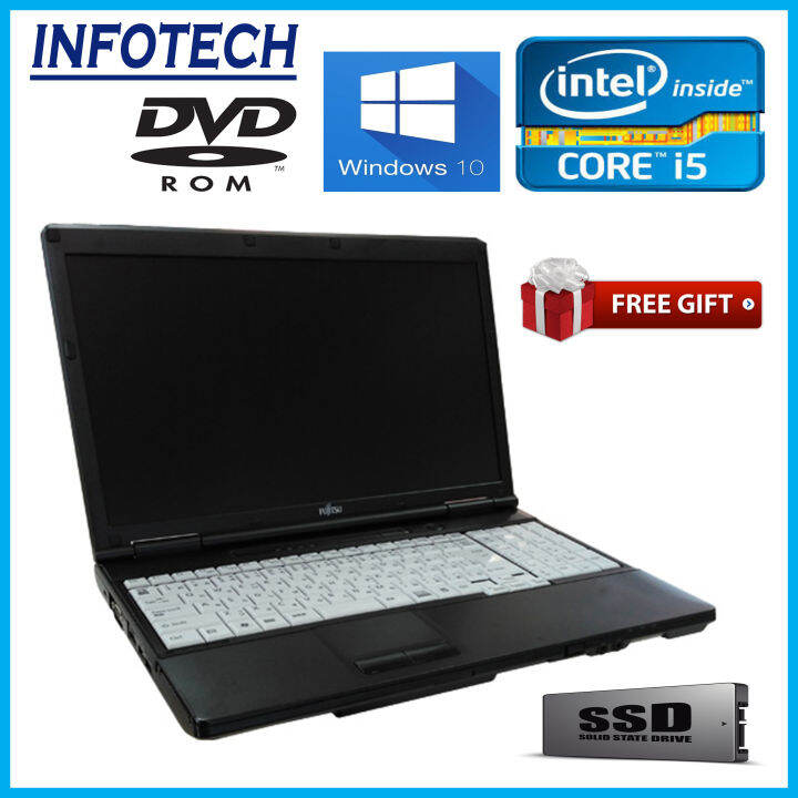 Fujitsu A572 intel core i5 3320M 3.3ghz , 8GB DDR3 , 512GB SSD