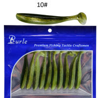 ?dgheg? 10ชิ้น เซ็ต Soft fake Fish lures baits 7cm 2G T TAIL Soft Lure Fishing Tackle ใหม่