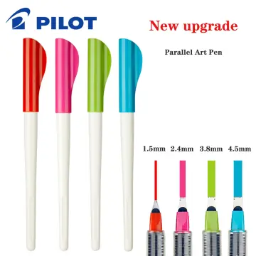 PILOT Parallel Calligraphy Pen Set, 1.5 mm, 2.4 mm, 3.8 mm and 6 mm with  Bonus Ink Cartridge (P9005SET) - How To Create Art