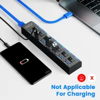 Usb Hub 3 0ตัวแยก Usb Hub หลายพอร์ตฮับยูเอสบีหลายทาง3.0 Hab Power Adapter Extensor อุปกรณ์คอมพิวเตอร์สวิตช์ Usb สำหรับบ้าน