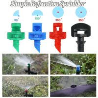 50Pcs 90° 180° 360° Angle Simple Refraction Sprinkler Thread High Quality Fruit Tree Irrigation Spray Nozzle Garden Supplies