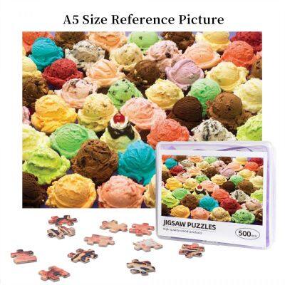 Ice Cream Wooden Jigsaw Puzzle 500 Pieces Educational Toy Painting Art Decor Decompression toys 500pcs