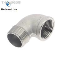 ✗□ BSPT 1/8 1/4 3/8 1/2 3/4 Stainless Steel SS304 Female x Male Fuel Street 90 Elbow Threaded Pipe Fittings For Water Gas Oil