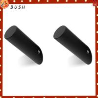 BUSH 2 Pcs สีดำด้าน ตะขอแขวนผ้าเช็ดตัว กระบอกสูบทรงกระบอก 304สแตนเลสสตีล ตะขอแขวนฝักบัว กันสนิมได้ ที่แขวนเสื้อคลุม อุปกรณ์ทางเข้าห้องน้ำ