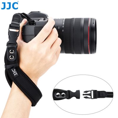 【การขาย】 JJC สายคล้องกล้องแบบนุ่มสายรัดข้อมือสายคล้องมือแบบปลดเร็วสำหรับ Canon Nikon Sony Fuji Olympus Pentax DSLR อุปกรณ์เสริม