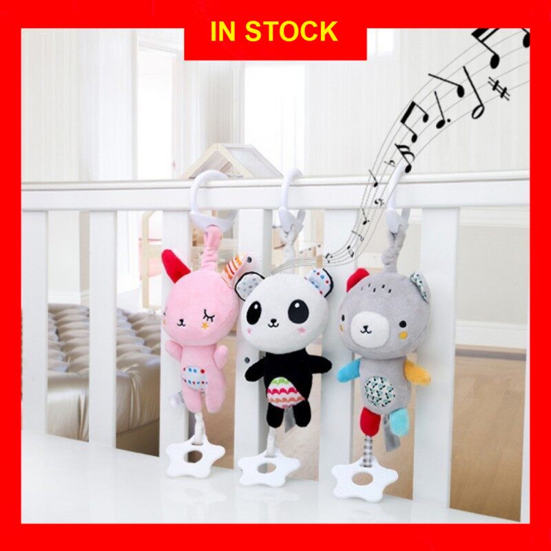 Baby Bed Stroller Hanging Rattles Newborn Rabbit Teether Appease Plush Toy S 