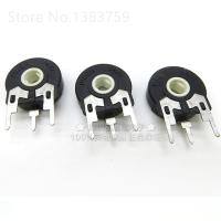 5pcs Variable Resistor PT15-500K 504 Vertical Elliptical Hole Adjustable Potentiometer