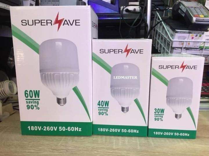 ส่งฟรี-สว่างสูงสุด-led-big-bulb-high-watt-60w-หลอดไฟแอลอีดี-ขนาดใหญ่-วัตต์สูง-ขั้วe27-ใชกับเพดานระดับมาตรฐานที่มีความสูง-3-5-เมตร-หรือพื้นที่ต้องการความสว่างมาก-แสงขาว-6500-k-จำนวน-1-ชิ้น