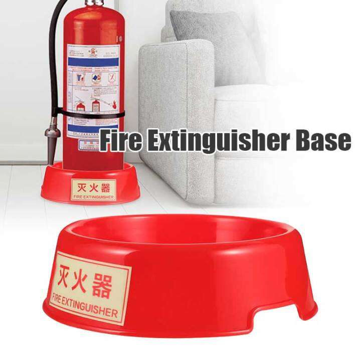 Luminous Fire Extinguisher Base Bracket Plastic Fire Extinguisher Base