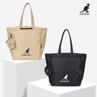 KANGOL Bag กระเป๋าถือ กระเป๋าผ้าหูรูด ใบใหญ่ใส่แท็บเล็ตได้ สีขาว, ดำ  โปรดี จัดส่งฟรี เก็บเงินปลายทาง