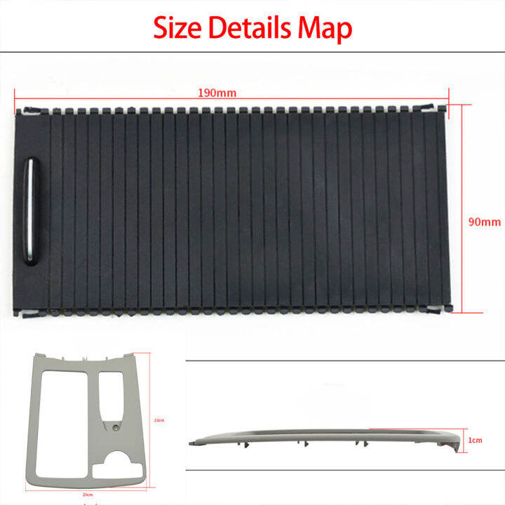 รถภายในในร่ม-center-คอนโซล-roller-blind-cover-armrest-ถ้วยน้ำผู้ถือสำหรับ-benz-c-e-class-w204-w212-w207