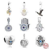 ใหม่ยุโรปคุณลักษณะ Fine 925เงิน Charm ลูกปัด Fit สร้อยข้อมือจี้เครื่องประดับ Devil S Eye Sun Hand DIY Amulet Gift