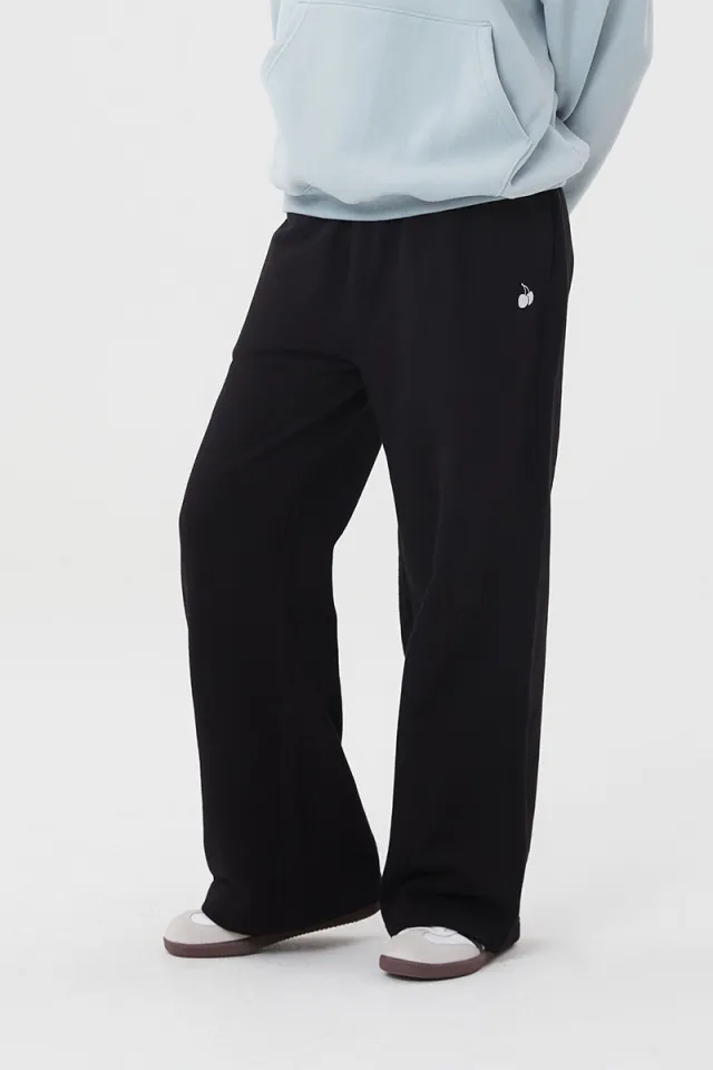 KIRSH] UNI MIDDLE CHERRY WIDE SWEAT PANTS |22AW | Women Pants