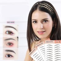 1 sheet Eyebrows Makeup Waterproof Eyebrow Tattoo Sticker Long Lasting Natural Fake Eyebrow Lamination Cosmetics reality women