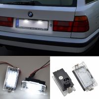 1Pair Car Number Plate Lamp For BMW E34 Touring (Station Wagon) 1987 1996 No Error White LED License Plate Light Auto Parts