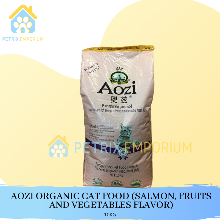 Aozi Organic Cat Food 10kg Salmon Fruits And Vegetables Flavor Lazada Ph 3349