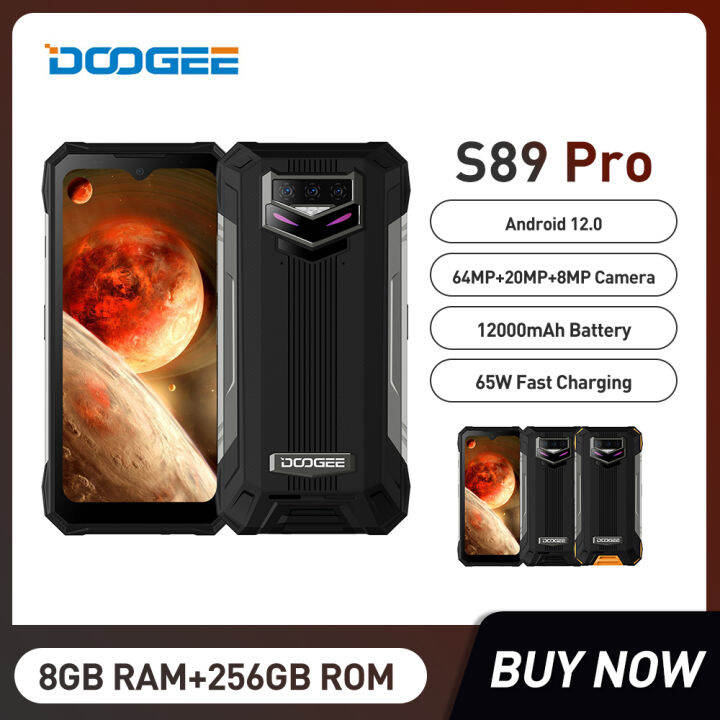 Doogee S89 Pro Robuuste Telefoon 8 + 256Gb P90 64MP Camera 12000Mah ...