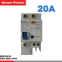 【▼Hot Sales▼】 rstuth เบรกเกอร์ Dz47le-32 1pn C20 Chnt เบรกเกอร์230V 20a 1เฟสสวิตช์ลวดนิวตราเบรกเกอร์ป้องกันการรั่วไหล