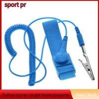 SPORT PR 10 PCS สีฟ้าสีฟ้า สายรัดข้อมือป้องกันไฟฟ้าสถิตย์ ขนาดปกติปกติ สายรัดข้อมือ ป้องกันการกระแทก สายรัดข้อมือ ESD สำหรับ ESD Mat/PC Computer/Building/Electronics Repair แผ่น ESD