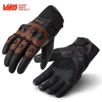 【CW】Motorcycle Gloves Leather Guantes Motocross Downhill Bike Luvas Mountain Bicycle ATV UTV Riding Locomotive Accessories For Men