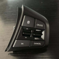 รถ Cruise Control สวิตช์พวงมาลัยอะไหล่รถยนต์ปุ่มพวงมาลัยสำหรับ Hyundai IX35 2017 2018