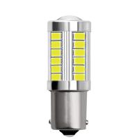 LED 1156 1157 5730 5630 33SMD รถยนต์ไฟท้ายไฟเบรกอัตโนมัติย้อนกลับโคมไฟทำงานกลางวันแสง