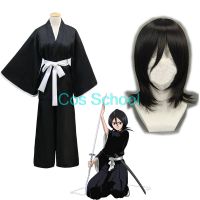 Cos School Bleach kichiki คอสเพลย์เครื่องแต่งกาย rukia kichiki wigs และ kimono Uniform ชุด Die PA Bleach เครื่องแต่งกาย