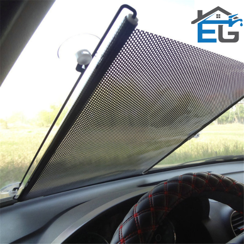 Car Retractable Sun Shade Curtain Car Front Side Window Sunshade Anti