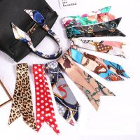 Fashion Printed Long Silk Scarf Womens Bag Clothing Accessories Narrow Hairband Gift Box Strap