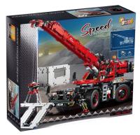 ตัวต่อh Le high-tech machinery group complex terrain crane electric version 42082 assembled building block toy 40007