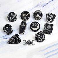 【YF】 Best selling punk Witch coffin brooch book Round Dark series vintage badge