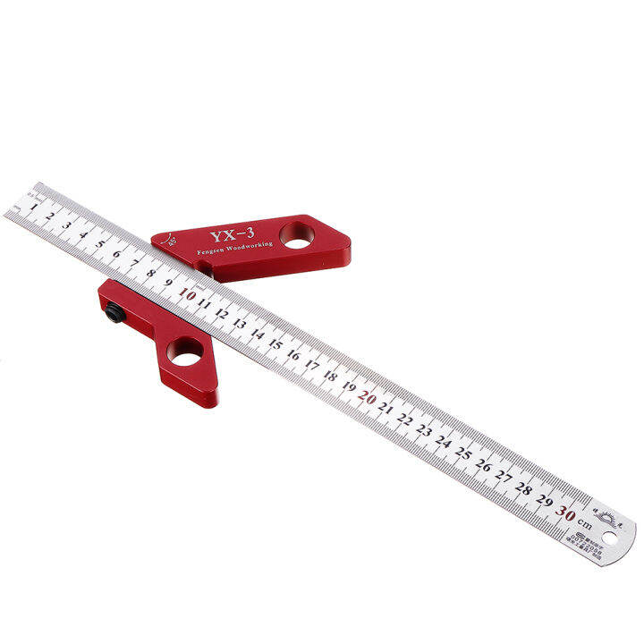 YX-3 Angle Line Scriber Marking Tools Ruler Center Finder 45 90 Degrees ...