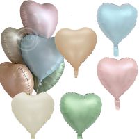 3/5pcs18inch Heart Star Balloons Vintage Pink Beige Foil Balloons for Adult Kids Happy Birthday Wedding DIY Party Decorations Artificial Flowers  Plan