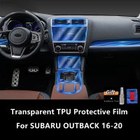 สำหรับ SUBARU OUTBACK 16-20ภายในรถคอนโซลกลางใส TPU ฟิล์มป้องกันป้องกันรอยขีดข่วนซ่อมอุปกรณ์ฟิล์มอานิสงส์