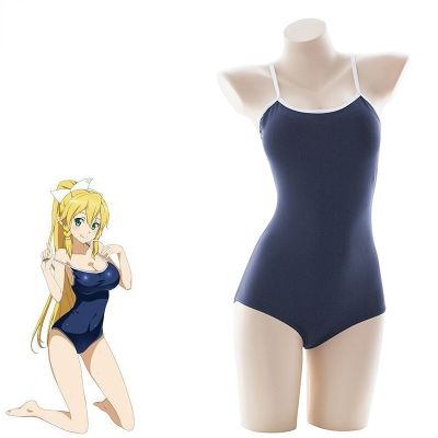 【JH】 Anime Online Kirigaya Suguha ALfheim Swimsuit Costume Beach Student Bodysuit Swimwear Uniform