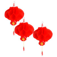 Graceful 6pcs New Year 2020กระดาษโคมไฟจีนเทศกาล Red Lantern pendant Decor