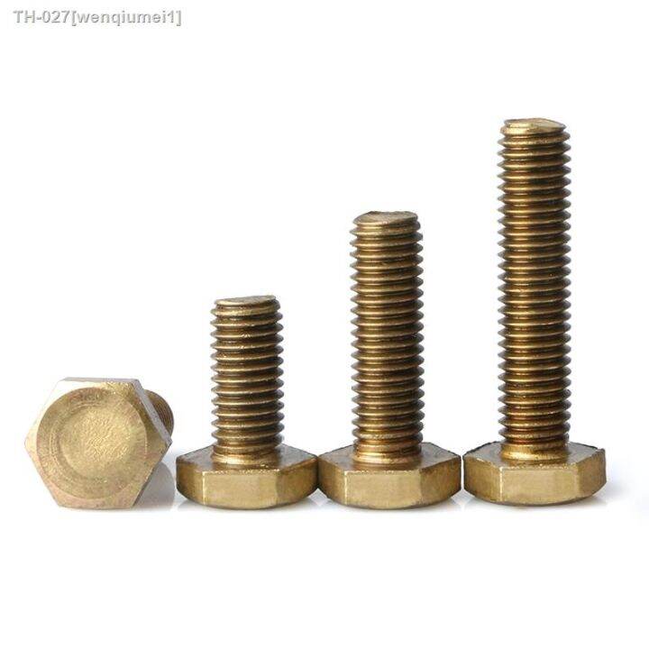 brass-hexagon-bolt-brass-hex-bolt-m4-m5-m6-m8-m10-brass-screw-metric-thread