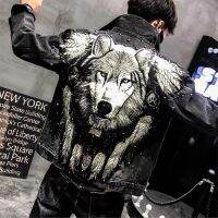 The New Oversized Fashion Beads Wolf Head Sequin Embroidered Applique Clothing Accessories Sewing DIY Jacket Supplies