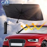 Retractable Folding Car Front Sunshade Durable 1pcs Car Front Windshield Sunshade Heat Insulation Car Sunshade Car Supplies