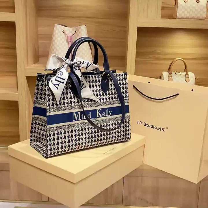 Hong Kong mk Genuine Tote Bag for Women, Large Summer Niche Commuter