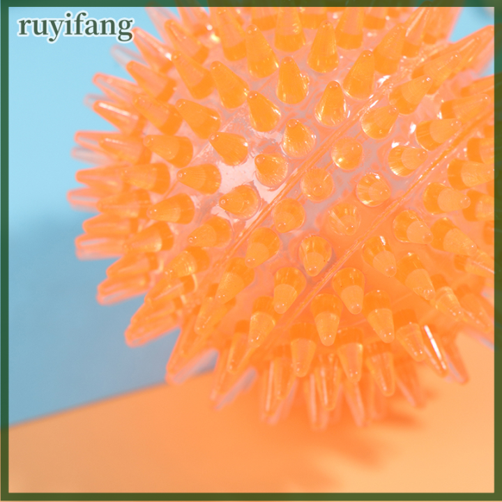 ruyifang-ของเล่นสุนัขยางเด้งฟันลอยทำความสะอาดฟัน-spiky-flake-ball-ของเล่นสุนัข