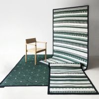 PDM เสื่ออเนกประสงค์ เสื่อตกแต่ง เสื่อแทนพรม เสื่อแต่งบ้าน ลาย Inari (Emerald Green) Size L 180x270 cm