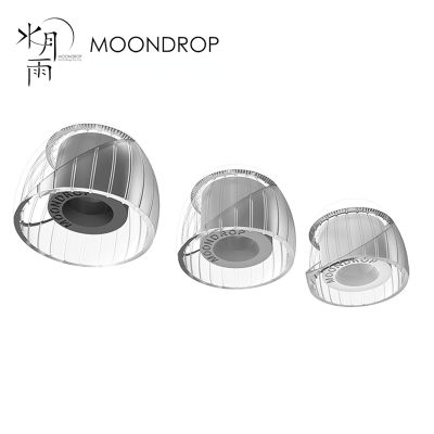 MoonDrop Spring Tips Acoustic Waveguide + Double Support Structure Silicone Earphone Ear-Tips MoonDrop Kato(3คู่)