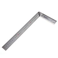 1Pc 30cm Portable Stainless Steel Right Measuring Angle Square Ruler