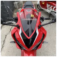 สำหรับ Honda CBR650R CBR 650R 2019 2020 2021กระจกรถจักรยานยนต์กระจกบังลมสีดำเทา