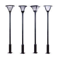 Solar Outdoor Yard Lamp led Village Rural Garden Villa Factory Road Super Bright High Pole 3 Rice Street Lamp