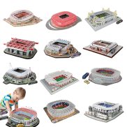 Thực Tế sân vận động bóng đá Câu Đố Mô Hình kích thước lớn 3D đồ chơi xây
