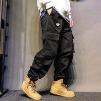 COD ✆✼ vffe899 Spring New Style Big Pocket Street Wear Japanese Fatty Large Size Loose All-Match Thin Casual Overalls Men