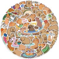 10/50Pcs Cute Capybara Sticker Set for Laptop Guitar Scrapbook and Journals Gift for Boys Girls Teens Birthday Party